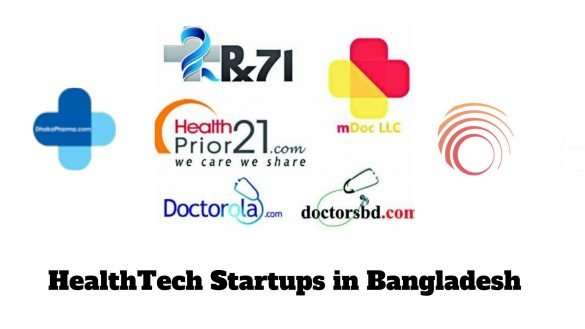 Logos of HealthTech Startups in Bangladesh