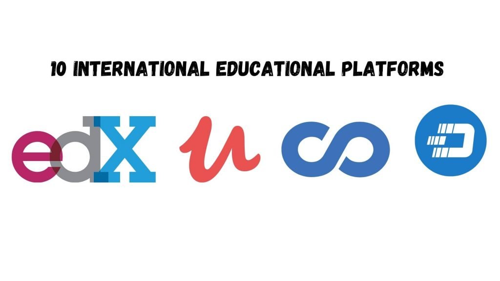 logos of international educational platforms