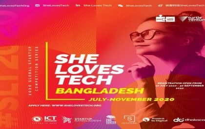 She loves tech bangladesh 2020 banner