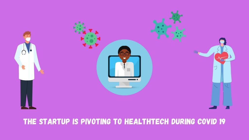 Vector art of Startup Is Pivoting To Healthtech During COVID 19