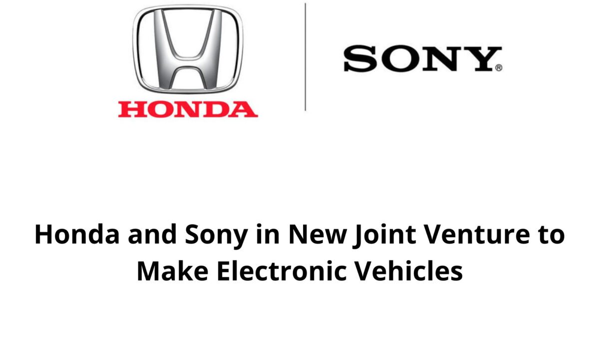 Honda and Sony in New Joint Venture to Make Electronic Vehicles