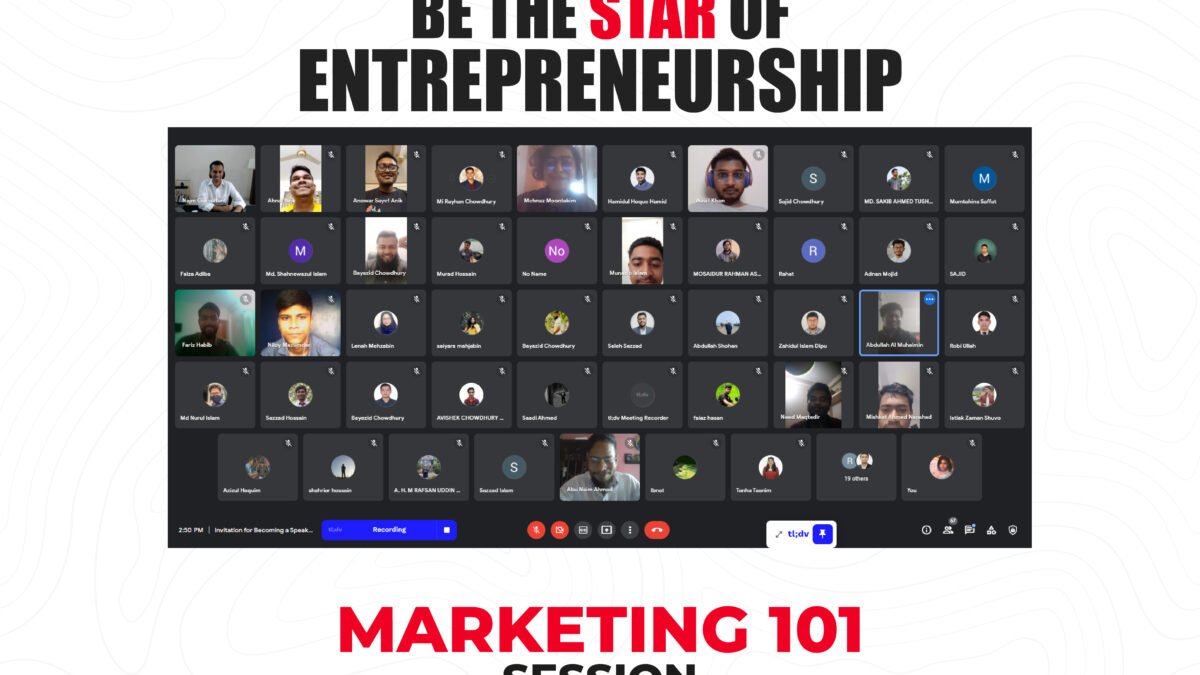 “Be The Star of Entrepreneurship” Mentorship Sessions: Marketing 101