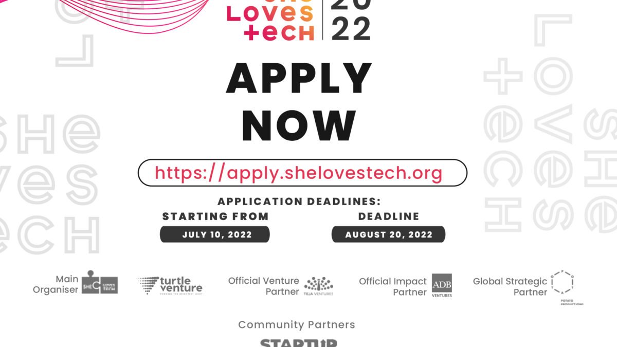 She Loves Tech: Open Call for Female Founders to Participate in Global Competition